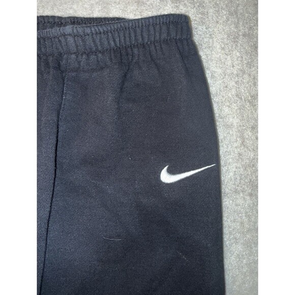 Nike Fleece Joggers Little Boys Size 7 Black Sweatpants - Picture 2 of 4
